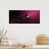 Retro Space Fighter Poster (Küche)