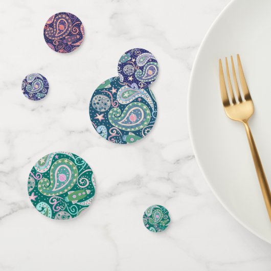 Retro Space Galaxy Design Konfetti (Gruppe)
