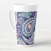 Retro Space Galaxy Design Milchtasse (Linke Ecke)