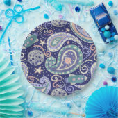 Retro Space Galaxy Design Pappteller (Party)