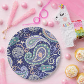 Retro Space Galaxy Design Pappteller (Party)