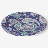 Retro Space Galaxy Design Pappteller (Schrägansicht)