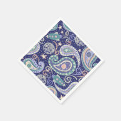 Retro Space Galaxy Design Serviette (Ecke)