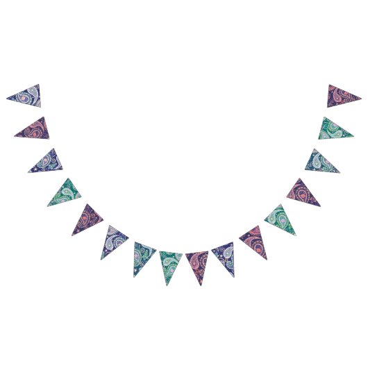 Retro Space Galaxy Design Wimpelkette (Alle)