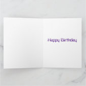 Retro Space Galaxy Geburtstagkarte Karte (Innenseite)