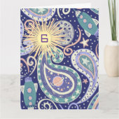 Retro Space Galaxy Geburtstagkarte Karte (Vorderseite)