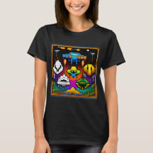 Retro Space Invaders T - Shirt