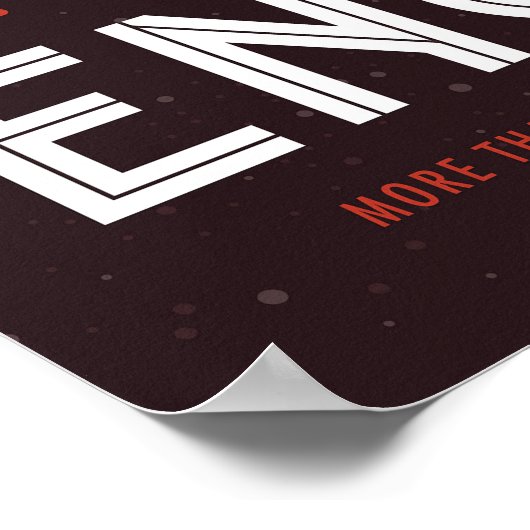 Retro Space Poster Cassini Mission to Saturn (Ecke)