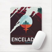 Retro Space Poster Cassini Mission to Saturn Mousepad (Mit Mouse)