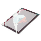 Retro Space Poster Cassini Mission to Saturn Notizblock (angewinkelt)