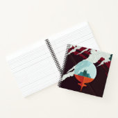 Retro Space Poster Cassini Mission to Saturn Notizblock (Innenseite)