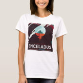 Retro Space Poster Cassini Mission to Saturn T-Shirt (Vorderseite)