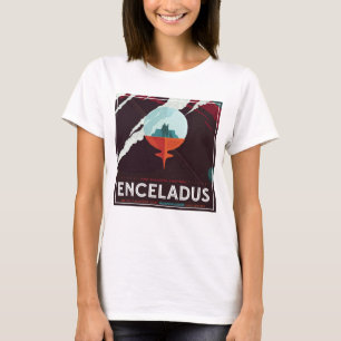 Retro Space Poster Cassini Mission to Saturn T-Shirt