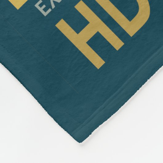 Retro Space Poster - die Schwerkraft einer Super E Fleecedecke (Ecke)