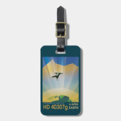 Retro Space Poster - die Schwerkraft einer Super E Gepäckanhänger (Vorderseite vertikal)