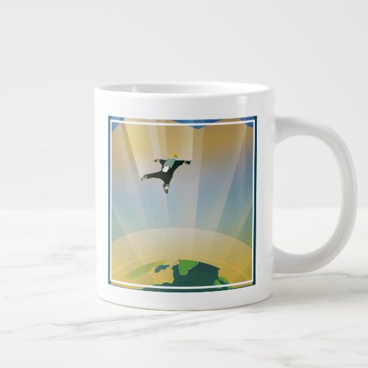 Retro Space Poster - die Schwerkraft einer Super E Jumbo-Tasse (Rechts)