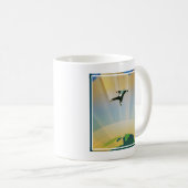 Retro Space Poster - die Schwerkraft einer Super E Kaffeetasse (VorderseiteRechts)