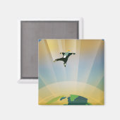 Retro Space Poster - die Schwerkraft einer Super E Magnet (Vorderseite/Rückseite)