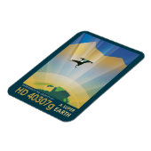 Retro Space Poster - die Schwerkraft einer Super E Magnet (Linke Seite)