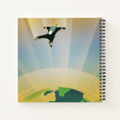 Retro Space Poster - die Schwerkraft einer Super E Notizblock (Rückseite)