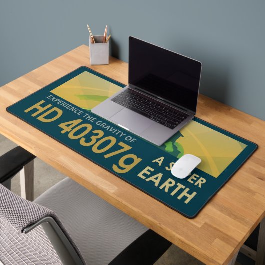 Retro Space Poster - die Schwerkraft einer Super E Schreibtischunterlage (Büro 2)