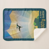 Retro Space Poster - die Schwerkraft einer Super E Sherpadecke (Vorderseite (Horizontal))