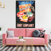 Retro Space Poster-Exoplanet Discovery 51 Pegasi B Leinwanddruck (Insitu (Wohnzimmer))