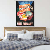 Retro Space Poster-Exoplanet Discovery 51 Pegasi B Leinwanddruck (Insitu (Schlafzimmer))