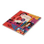 Retro Space Poster - Mars Exploration Program. Fliese (Seite)