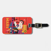 Retro Space Poster - Mars Exploration Program. Gepäckanhänger (Vorderseite horizontal)