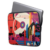 Retro Space Poster - Mars Exploration Program. Laptopschutzhülle (Vorderseite Links)