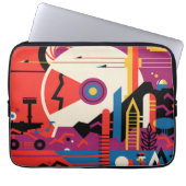 Retro Space Poster - Mars Exploration Program. Laptopschutzhülle (Vorderseite)