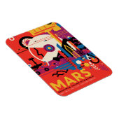 Retro Space Poster - Mars Exploration Program. Magnet (Rechte Seite)