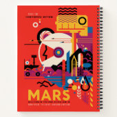 Retro Space Poster - Mars Exploration Program. Notizblock (Rückseite)