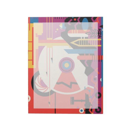 Retro Space Poster - Mars Exploration Program. Notizblock (Rotiert)