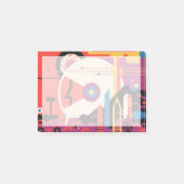 Retro Space Poster - Mars Exploration Program. Post-it Klebezettel (Vorderseite)