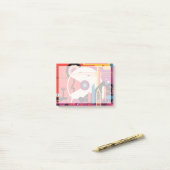 Retro Space Poster - Mars Exploration Program. Post-it Klebezettel (Auf Schreibtisch)