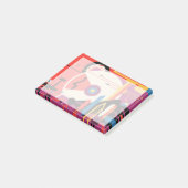 Retro Space Poster - Mars Exploration Program. Post-it Klebezettel (angewinkelt)