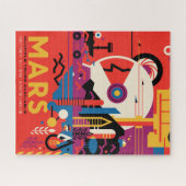 Retro Space Poster - Mars Exploration Program. Puzzle (Horizontal)