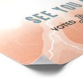 Retro Space Poster Observatory im Sonnensystem (Ecke)