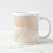 Retro Space Poster Observatory im Sonnensystem Jumbo-Tasse (Rechts)