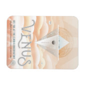 Retro Space Poster Observatory im Sonnensystem Magnet (Horizontal)