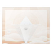 Retro Space Poster Observatory im Sonnensystem Notizblock (Vorderseite)