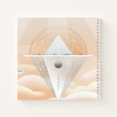 Retro Space Poster Observatory im Sonnensystem Notizblock (Rückseite)