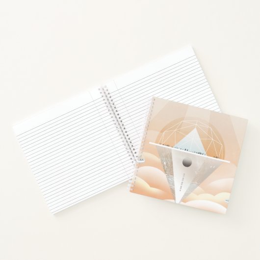 Retro Space Poster Observatory im Sonnensystem Notizblock (Innenseite)