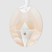 Retro Space Poster Observatory im Sonnensystem Ornament (Vorderseite)