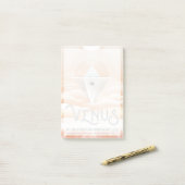 Retro Space Poster Observatory im Sonnensystem Post-it Klebezettel (Auf Schreibtisch)