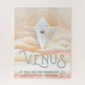 Retro Space Poster Observatory im Sonnensystem Puzzle (Vertikal)