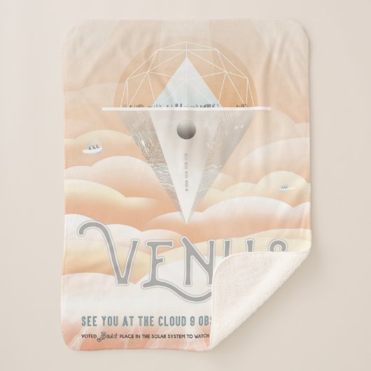 Retro Space Poster Observatory im Sonnensystem Sherpadecke (Vorderseite)