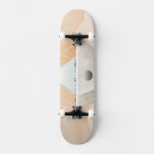 Retro Space Poster Observatory im Sonnensystem Skateboard (Vorderseite)